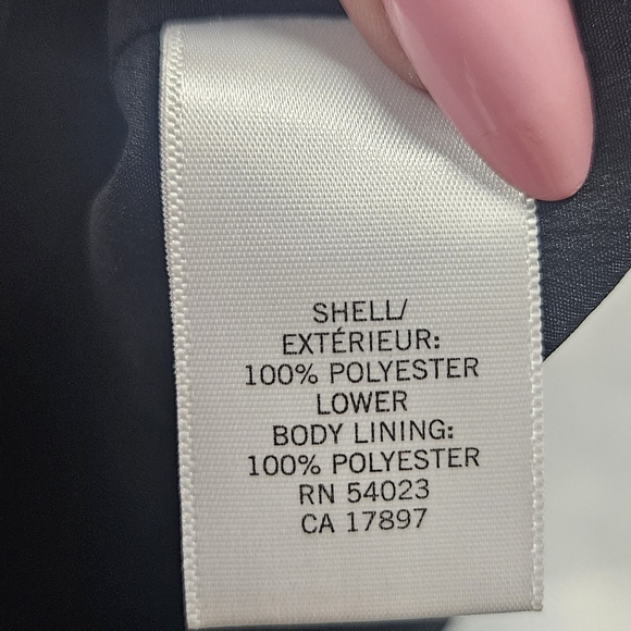 0005 Banana Republic Sleeveless Dress Purple Black Party Office Workwear Size 4 - Picture 9 of 14